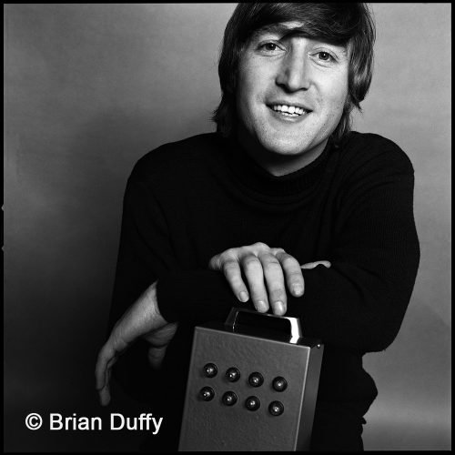 Brian Duffy - John Lennon with UFO detector, London 1965