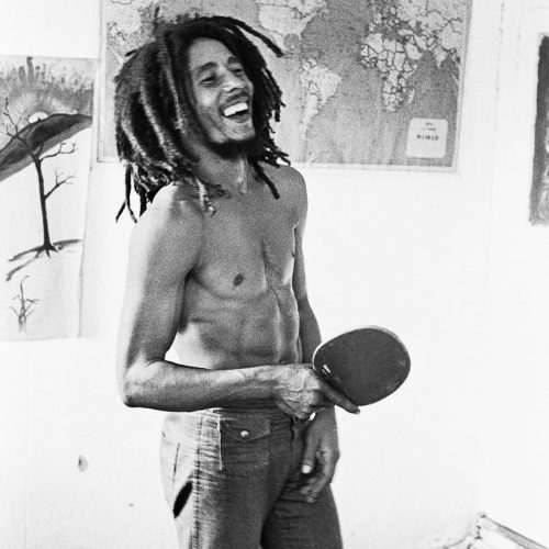 Dennis Morris - Bob Marley, Ping Pong, 56 Hope Road, Jamaica 1978