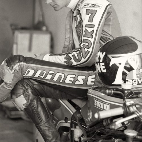 Brian Aris - Barry Sheene - Circuit Jerez, 1984 Leathers